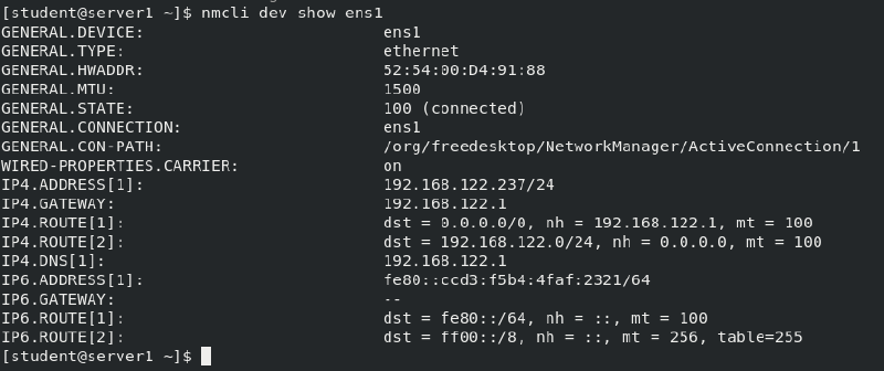 nmcli dev status